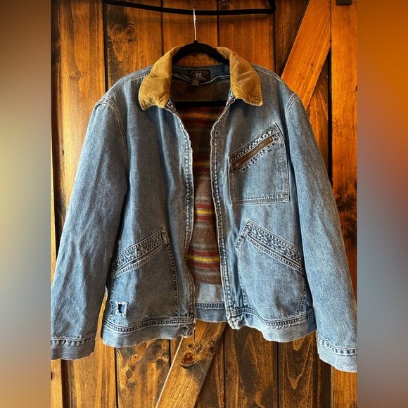 RRL Ralph Lauren 2 Piece Jean Wool Jacket - Picture 2 of 13